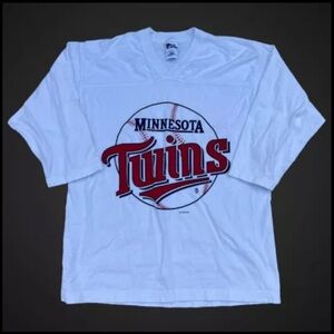 Vintage 1994 Minnesota Twins Pro Player 3/4 Sleeve Tshirt Mens Size L